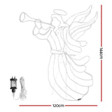 1.44M Christmas Lights Motif 504 LED Rope Light Outdoor Decoration Jingle Jollys - Front View
