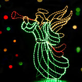 1.44M Christmas Lights Motif 504 LED Rope Light Outdoor Decoration Jingle Jollys - Close-Up Angle