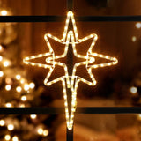 Jingle Jollys Christmas Lights 57cm Bethlehem Star 90 LED Xmas Decorations Motif - Close-Up Angle