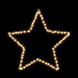 Jingle Jollys Christmas Lights 50cm Star 70 LED Xmas Decorations - Side View