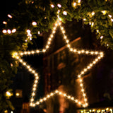 Jingle Jollys Christmas Lights 50cm Star 70 LED Xmas Decorations - Close-Up Angle