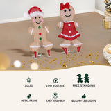 30 LED Christmas Lights Gingerbread Motif Fairy Light Decoration Jingle Jollys - Top-Down View