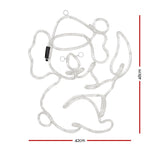 Jingle Jollys 216 LED Outdoor Christmas Rope Lights - 0.48M Festive Decoration - Front View