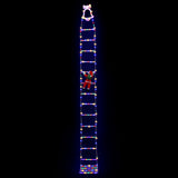 Jingle Jollys 3.5M Christmas Lights 300 LED Ladder Light with Santa Claus Decor