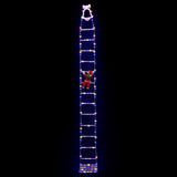 Jingle Jollys 3.5M Christmas Lights 300 LED Ladder Light with Santa Claus Decor - Top-Down View