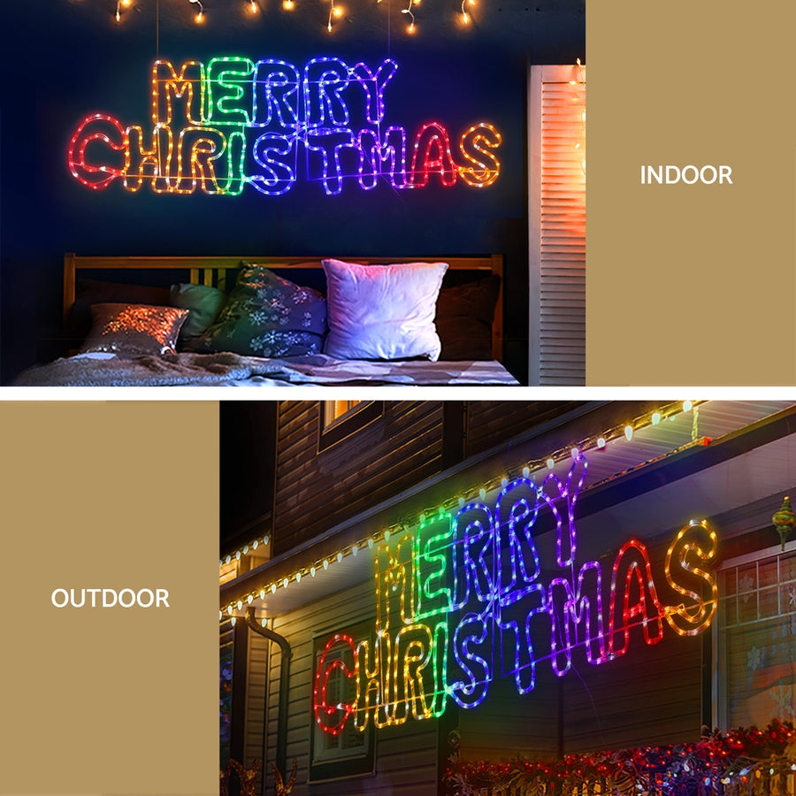 1.6M Christmas Lights Motif 360 LED Rope Light Outdoor Decoration Jingle Jollys, image 5