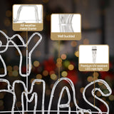 1.6M Christmas Lights Motif 360 LED Rope Light Outdoor Decoration Jingle Jollys - Rear View