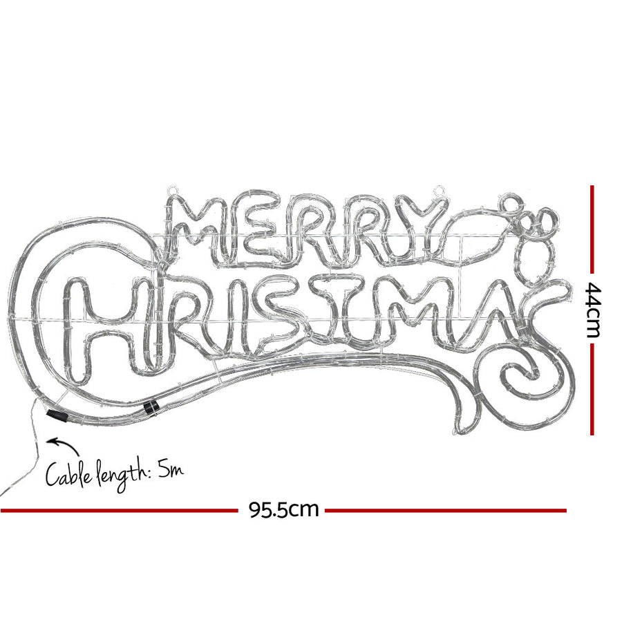0.96M Christmas Lights Merry Christmas 288 LED Decorations Jingle Jollys, LED Lights
