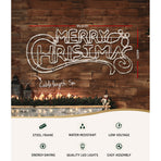 0.96M Christmas Lights Merry Christmas 288 LED Decorations Jingle Jollys, image 3