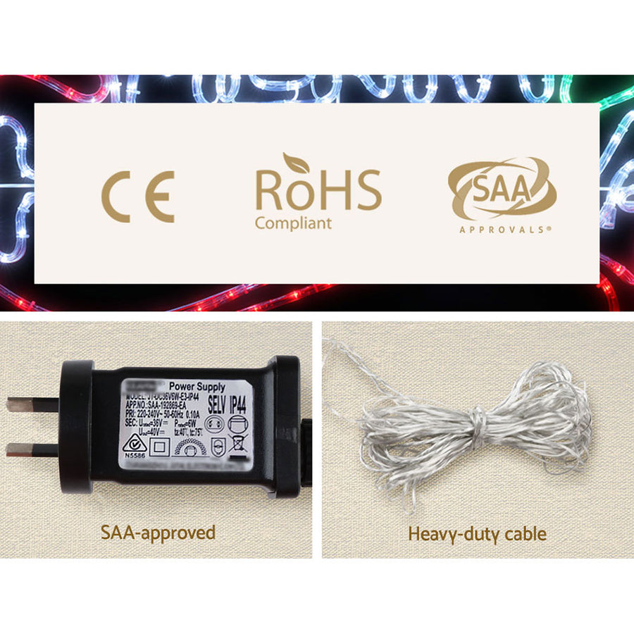 0.96M Christmas Lights Merry Christmas 288 LED Decorations Jingle Jollys, image 7