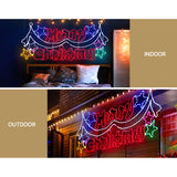 Jingle Jollys Christmas Lights 191cm 612 LEDs Fairy Light Outdoor Decorations - Top-Down View