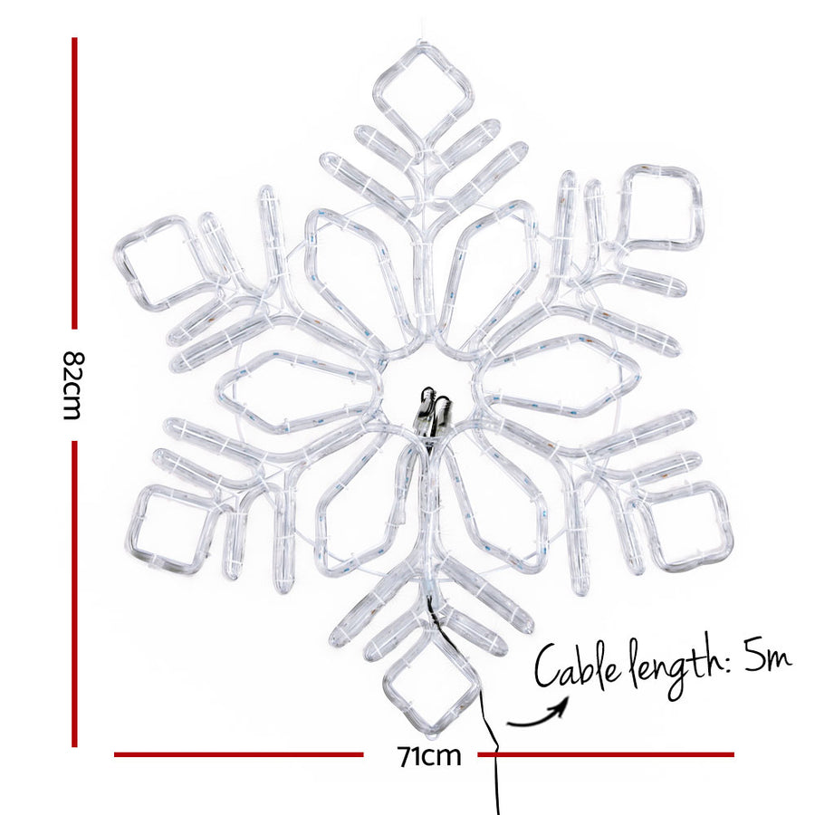0.82M Christmas Lights 304 LED Snow Motif Light Decorations Jingle Jollys, LED Lights