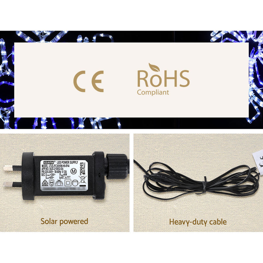 0.82M Christmas Lights 304 LED Snow Motif Light Decorations Jingle Jollys, image 6