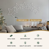 Jingle Jollys 125cm 560 LED Outdoor Festive Rope Light Display - Top-Down View
