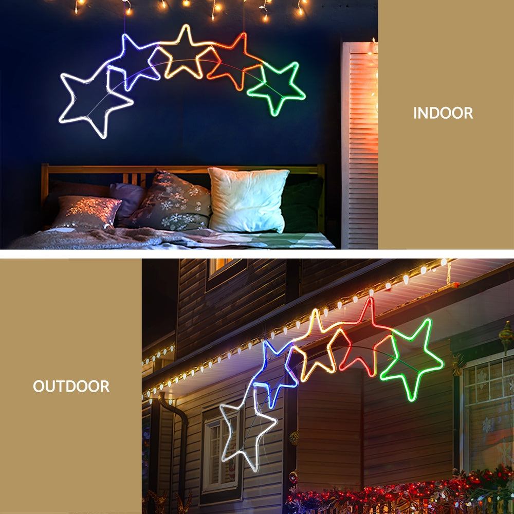 Jingle Jollys 125cm 560 LED Outdoor Festive Rope Light Display