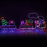 Magical 2.1M LED Train Motif Christmas Lights - Jingle Jollys Holiday Decor