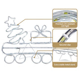 Magical 2.1M LED Train Motif Christmas Lights - Jingle Jollys Holiday Decor