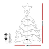 Magical 288 LED Christmas Rope Light Display - 118cm Outdoor Festive Decor - Front View