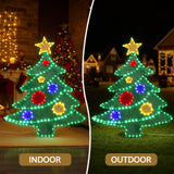 Jingle Jollys Christmas Lights 150cm Motif 220 LED Rope Light Outdoor Decoration - Rear View