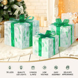 Jingle Jollys 70 LED Fairy Light Set - 3 Piece Christmas Decoration Box - Top-Down View