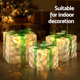 Jingle Jollys 70 LED Fairy Light Set - 3 Piece Christmas Decoration Box - 45-Degree Angle