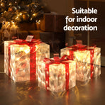 3 PCS Christmas Lights 70 LED Fairy Light Gift Box Jingle Jollys, image 5