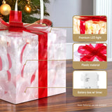 70 LED Jingle Jollys Christmas Light Set - 3 Piece Gift Box with Fairy Lights - Rear View