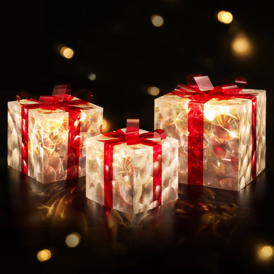 3 PCS Christmas Lights 70 LED Fairy Light Gift Box Jingle Jollys, image 7