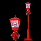 1.8M Christmas Lights Post Lamp LED Outdoor Decorations Jingle Jollys - Front View