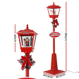 1.8M Christmas Lights Post Lamp LED Outdoor Decorations Jingle Jollys - Front View