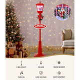 1.8M Christmas Lights Post Lamp LED Outdoor Decorations Jingle Jollys - Side View