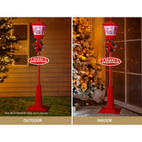 1.8M Christmas Lights Post Lamp LED Outdoor Decorations Jingle Jollys - Top-Down View