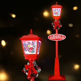 1.8M Christmas Lights Post Lamp LED Outdoor Decorations Jingle Jollys - Close-Up Angle