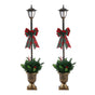 Jingle Jollys Christmas Lights 125cm Lamp Post 50 LED Fairy Light Decorations