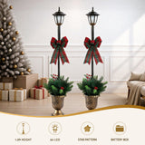 Jingle Jollys Christmas Lights 125cm Lamp Post 50 LED Fairy Light Decorations - 45-Degree Angle