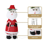 Jingle Jollys 96 LED Warm-White Christmas Fairy Lights with Santa Design - 45-Degree Angle