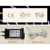 0.5M Christmas Lights 128 LED Spin Motif Light Decorations Jingle Jollys - Close-Up Angle