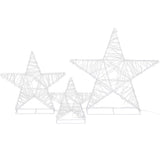 3 PCS Christmas Lights 900 LED Fairy Light Star Decorations Jingle Jollys - Side View