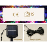 1.3M Christmas Lights 130 LED Snow Motif Light Decorations Jingle Jollys - Close-Up Angle