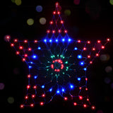 1.3M Christmas Lights 130 LED Snow Motif Light Decorations Jingle Jollys - Low Angle