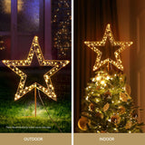 100 LED Christmas Lights Fairy Light Ground Star Garden Decoration Jingle Jollys - 45-Degree Angle
