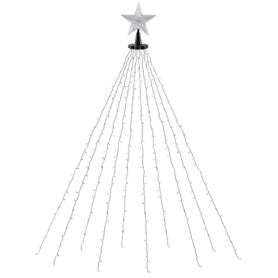 Jingle Jollys 2.5M Christmas Lights Waterfall String Light 300 LED Star Topper