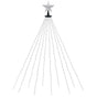 Jingle Jollys 2.5M Christmas Lights Waterfall String Light 300 LED Star Topper