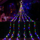 Jingle Jollys 3M Solar Christmas Lights String Light 200 LED - Close-Up Angle