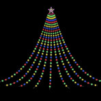 Jingle Jollys 3.8M Christmas Lights Waterfall String Light 340 LED