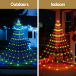 Jingle Jollys 3.8M Christmas Lights Waterfall String Light 340 LED