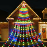 Jingle Jollys 3.8M Christmas Lights Waterfall String Light 340 LED - Close-Up Angle