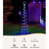 8ft Enchanted Solar-Powered LED Christmas Tree with Twinkling Lights
