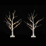 Jingle Jollys Lighted Branch Tree Christmas Decorations Warm White Christmas Lights 2 Pack 60cm - Extra Image