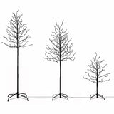 Jingle Jollys 3 Pack LED Christmas Tree Lighted Birch Tree Indoor Outdoor Xmas Decor Warm White - Side View